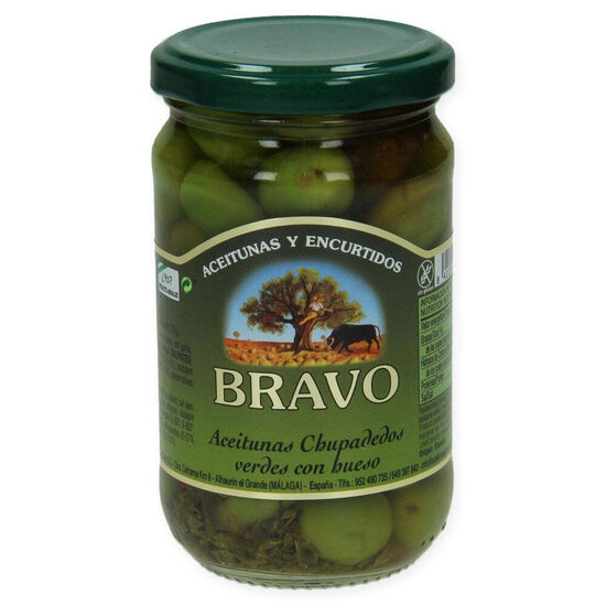 Olives Chupadedos ar kauliņu